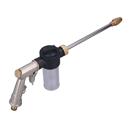 Pistola de Agua de Alta presión, Pistola de Lavado a Presión Pistola de Espuma de Nieve y 100ml envase de espuma, Herramienta de Limpieza en Aerosol para el jardín Lavado de Autos