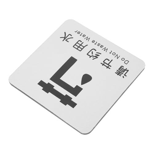 Cabilock Señal de Ahorro de Agua para Pared Cartel de Precaución Resistente en Aluminio y Plástico Tamaño Mediano para Decoración de Baño y Habitación Letrero Comercial para