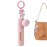 Botellas de perfume vacías | Llavero portátil de felpa atomizador de 5 ml, botella de colonia con pulverizador de fragancia vacía, para negocios, aviones, negocios, exteriores, escuela, cumpleaños