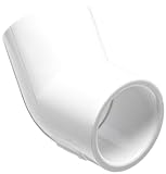 GF Piping Systems PVC Pipe Fitting, 45 Degree Elbow, Schedule 40, White, 1