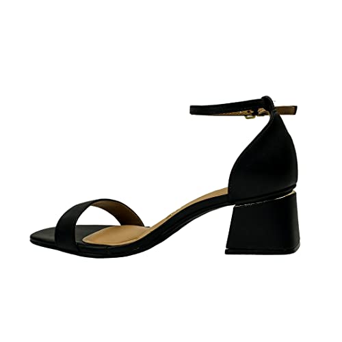 Sandália Casual, Vizzano, Feminino, Preto, 36