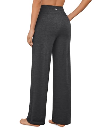 Image of G4Free EverGoing Yoga Pants Women Wide Leg Pants with Pockets High Waist Stretch Dress Casual Sweatpants Petite /Regular /Tall