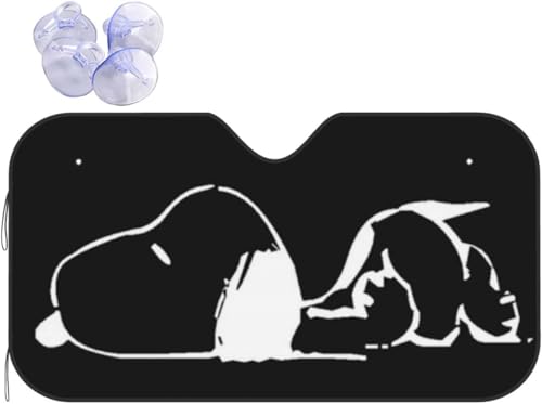 車用 サンシェード フロント おしゃれ スヌーピー 日除け 吸盤付き 簡単取り付け 夏 遮光 断熱 軽量 折りたたみ コンパクト 暑さ対策 UVカット 日よけ 紫外線対策 日焼け防止 車用品 軽/普通車 汎用 フロントガラス用 130×70cm