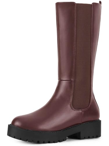 Perphy Platform Chelsea Boots Mid Calf Boots for Women