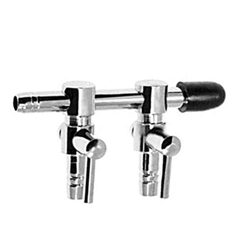 Image of Aquarium Air Valve 2 Way Inline Manifold Air Flow Pump Tubing Splitter Lever Control Valve 4-Pack