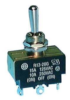 15 A To Off Switches 2GM50-73 Carling On-Off-On Double Pole Toggle ...
