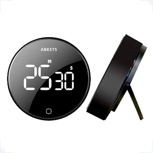 Relógio Digital de Contagem Regressiva Magnético Rotativo com Volume Ajustável