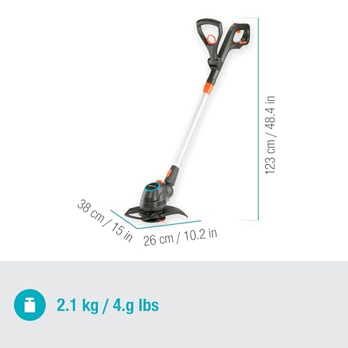 Gardena Coupe-bordures ComfortCut 23/18V P4A - sans chargeur ni batterie: Puissant, Léger, Télescopique, Fonction coupe-bordures, Sans fil (14701-55)