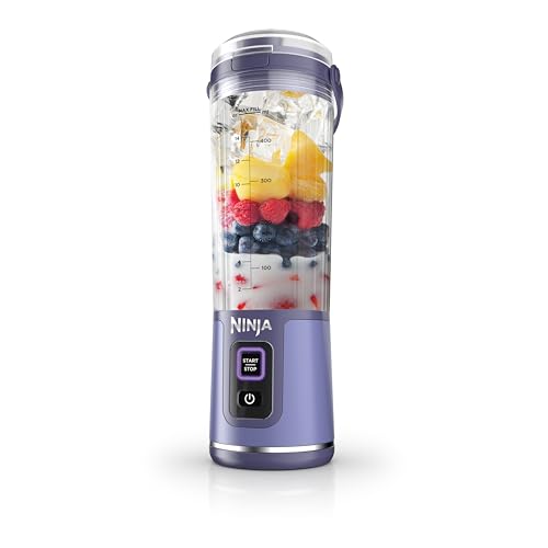 Ninja Blast Portable Blender, Cordless, 18oz. Vessel, Personal Blender for Shakes & Smoothies, BPA Free, Leakproof Lid & Sip Spout, USB-C Rechargeable, Dishwasher Safe Parts, Galaxy Purple, BC151GP