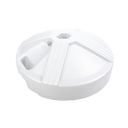 US Weight Durable Fillable Umbrella Base Designed to be Used with a Patio Table (White)