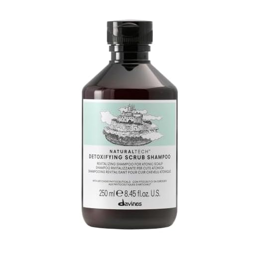 Davines Naturaltech DETOXIFYING Scrub Shampoo, Deeply And Gently Cleanse Hair And Scalp, 8.45 Fl. Oz.