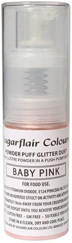 Sugarflair Powder Puff Glitter Dust (Non-Aerosol) - Valentine Red 10 Gram