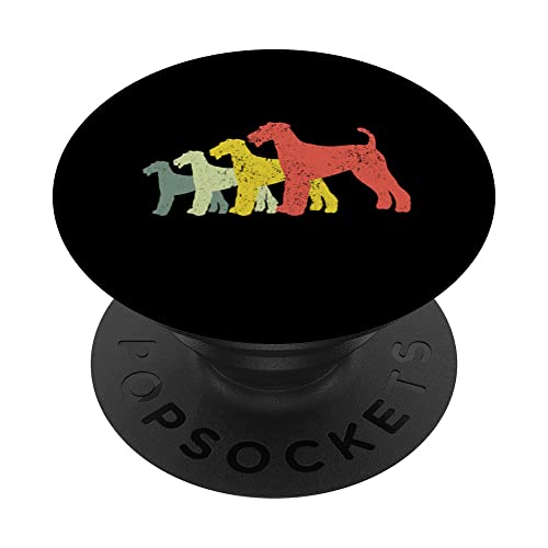 Dog Mom & Dad Silhouette - Vintage Airedale Terrier PopSockets Swappable PopGrip Dog Mom & Dad Silhouette - Vintage Airedale Terrier PopSockets Swappable PopGrip