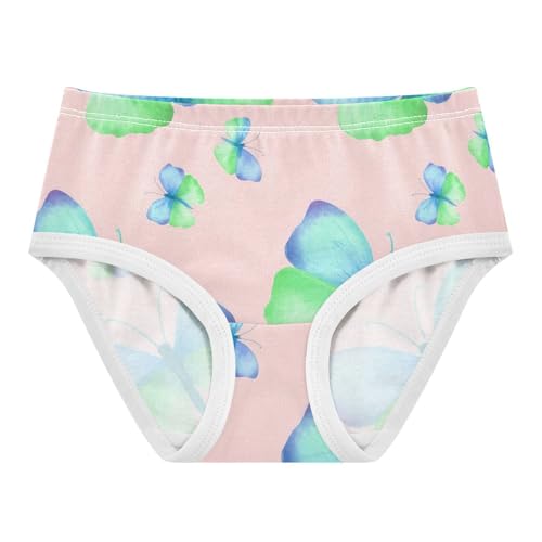 Green Blue Butterflies Pastel Pink Toddler Girls Underwear 2t Cotton Girl Panties Cute Durable Briefs Kids Undies