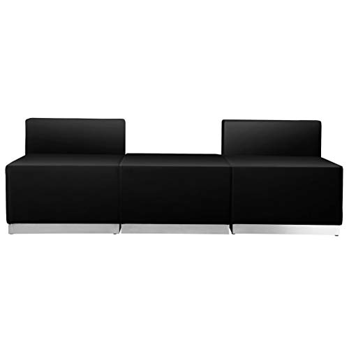 Flash Furniture Hercules Alon Series Black Leathersoft Reception Configuration, 3 Pieces #TOP5