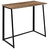Flash Furniture Small Rustic Natural Home Office Folding Computer Desk - 36"