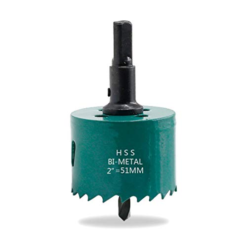 Image of 51mm /2 inch Hole Saw BI-Metal Heavy Duty Hole Cutter for Wood Cornhole Boards Plastic Drywall Fiberboard