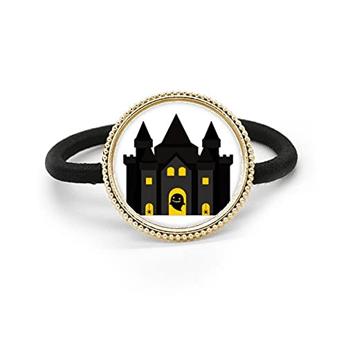 Bandeau en caoutchouc motif château de conte de fées pour coiffure de soirée