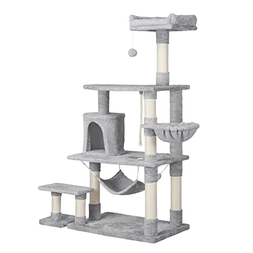 Yaheetech キャットタワー ネコタワー高さ157㎝ 多数飼う 高耐荷重 猫のおもちゃ 中型 ネコタワー おうちハンモック キャットランド キャットハウス 人気