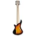 Fretless 6 String Electric Bass Bolt_On Maple Neck,Poplar Body Sunburst