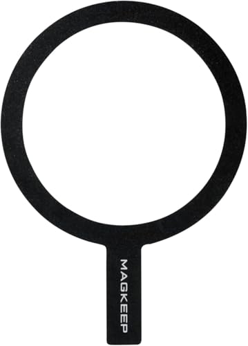 エレコム MagSafe マグネットリングステッカー マグセーフ リング シール 強力吸着 ガイド枠付き ワイヤレス充電対応 薄型 【iPhone 17/16/15/14/13/12/11/Plus/Pro/Pro Max/mini】 ブラック AMS-MAGST4BK