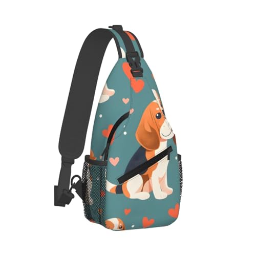 Bolso bandolera Funny Dachshund para viaje unisex miniatura 2