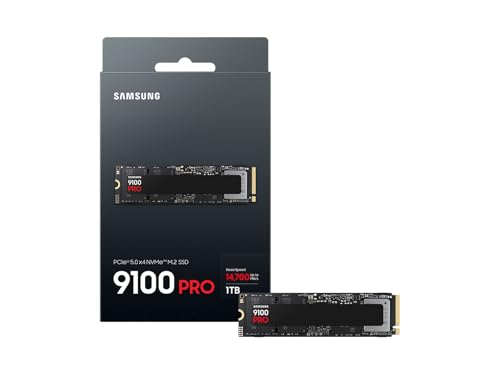 Image of Samsung SSD 9100 PRO 1TB, PCIe 5.0x4 M.2 2280, Seq. Read Speeds Up to 14,700MB /s, Best for AI Computing, Gaming, and Heavy Duty Workstations (MZ VAP1T0B /AM)