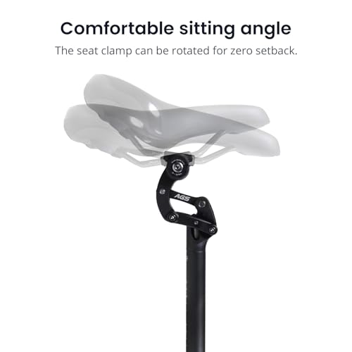 AVENTON Advanced Suspension Bike seat Post -27.2mm seatpost with Dust Sleeve, seat Post Ideal for Road & Mountain Bikes E-Bikes - Thumbnail 4