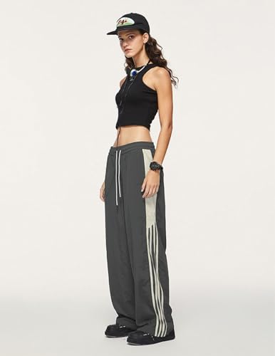 Aelfric Eden Striped Track Pants Men Parachute Pants Women Baggy Sweatpants Y2k Wide Leg Cargo Pants with Drawstring2