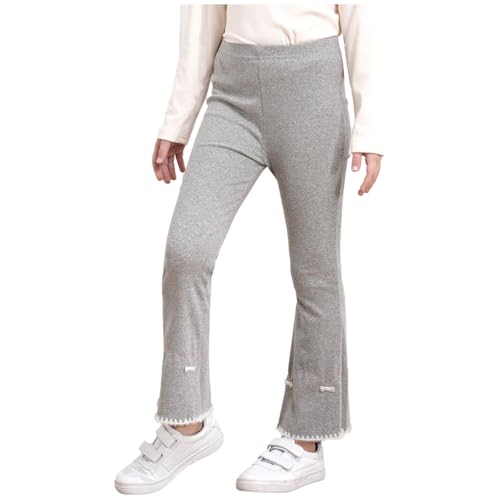 YiZYiF Toddler Girls Ruffle Leggings Flare Leg Pants Bell Bottoms Bootcut Spring Fall Clothes3