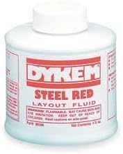 Layout Fluid, Steel Red(TM), 4 oz by Dykem (1)