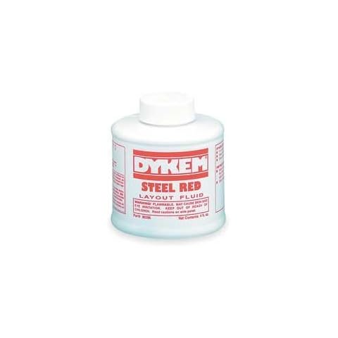 Layout Fluid, Steel Red(TM), 4 oz by Dykem (1) Cover