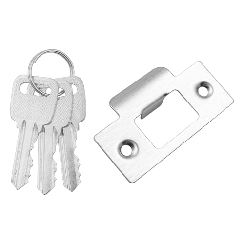 Pomos de entrada de acero inoxidable ZONADAH para puertas interiores con llaves 7