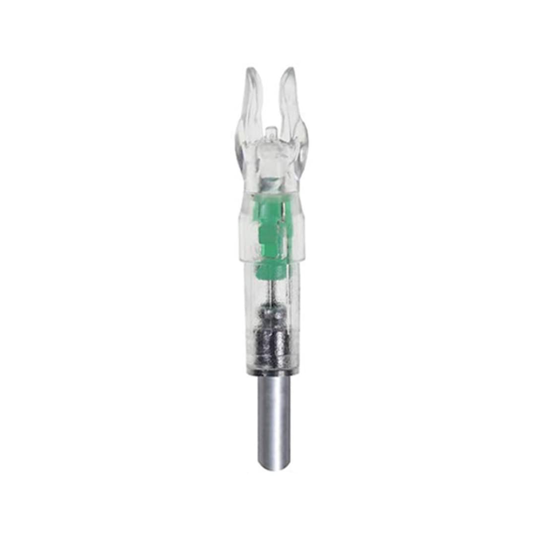 Encoches Lumineuses LED pour flèches, en Plastique, pour l'archerie. Lot de 12 encoches Lumineuses de Couleur aléatoire.
