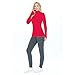 Natural Uniforms Women's Long Sleeve Mock Turtle-Neck T-Shirt Under Scrub (Red, X-Small)