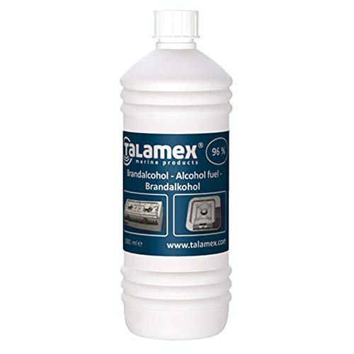 Brauer Talamex® Espiritus de combustible 96% – 1 litro – Alcohol Brrandalol, combustible líquido, alcohol para incendios