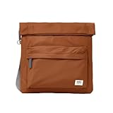 ROKA London Stratford - Bolso cruzado grande, ligero, resistente a la intemperie, para el trabajo, viajes y uso diario, Salvado, L