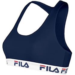 FILA Sujetador Deportivo Mujer algodón, Top Deportivo Mujer, sin armazón