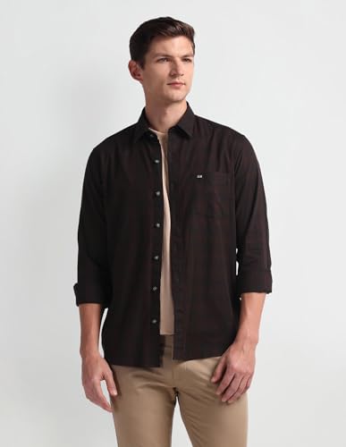 Image of Arrow Men's Cotton Solid Slim Fit Shirt