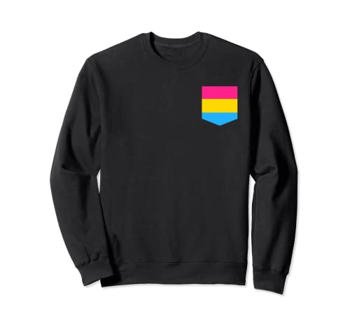 Pocket Pansexual Pan Pride Flag Shirt LGBT Pride Month Gift Sweatshirt