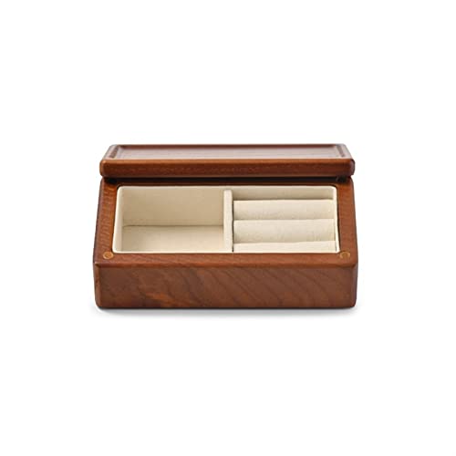 Boîte de Bijoux Solution Anti Rayures et Anti Perte en Bois de Saule Solide