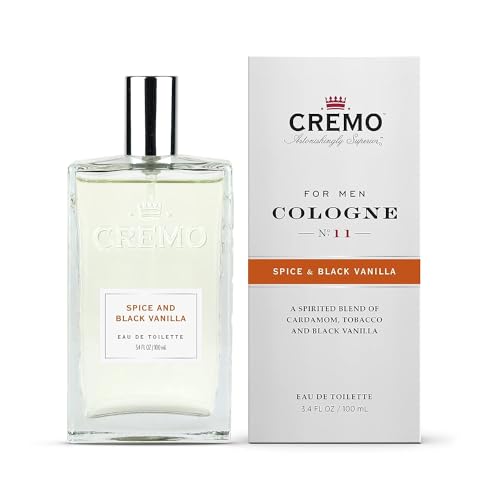 Cremo Men's Eau de Toilette, Spice and Black Vanilla Cologne for Men, Spicy Men's Perfume Gift for Men, 100 ml - Image 3