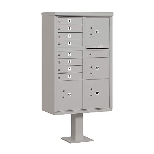 Salsbury Industries 3306GRY-U 8 A Size Doors-Type VI-USPS Access Cluster Box Unit Gray
