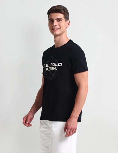 Image of U.S. Polo ASSN. Brand Printed Cotton T-Shirts for Men - Half Sleeves Mens Casual T Shirts