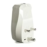 OREI 3 in 1 India Travel Adapter Plug with USB and Surge Protection - Grounded Type D - India, Africa & More - CE Certified - RoHS Compliant WP-D-GN