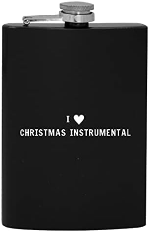 I Heart Love Christmas Instrumental - 8oz Hip Drinking Alcohol Flask