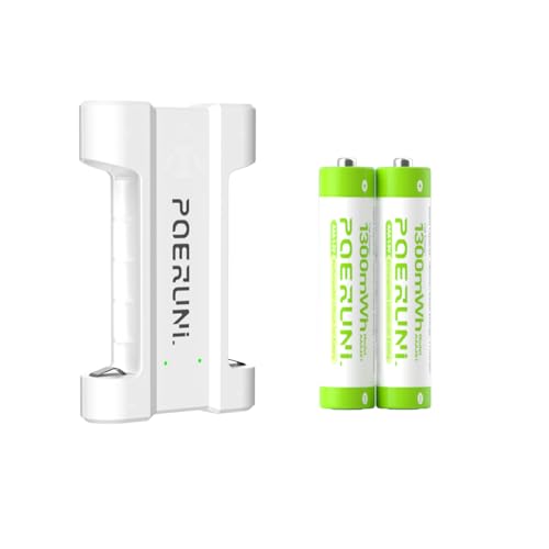 Pilas AA recargables de litio (8 unidades, con cargador, 2 AAA 1300 mWh y cargador)