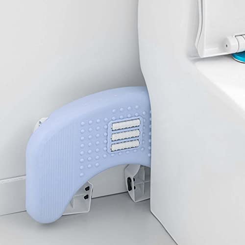 Escalón sanitario portátil para toda la familia, taburete ergonómico azul y blanco 8