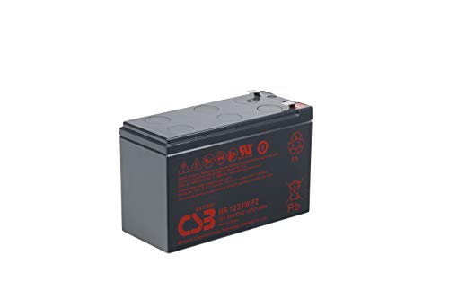 Csb HR AGM Lead Acid Battery 12V 9Ah F2 Replacement