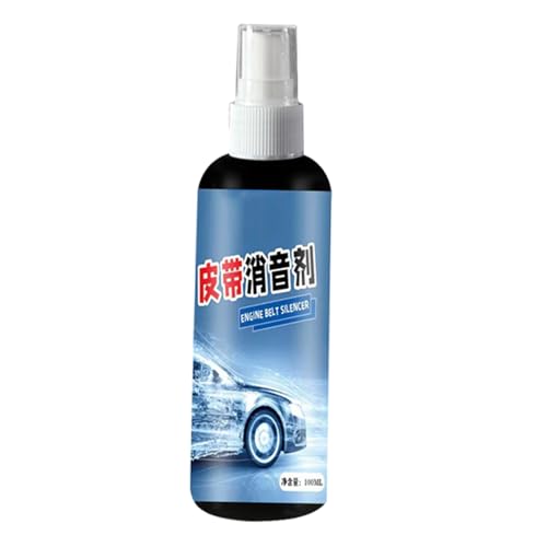 Spray de vendaje de correa automotriz - Silencer con correa de ventilador de 100 ml de motor, prevención de chirridos, lubricante Beelt para prolongar la vida, spray de alto rendimiento para